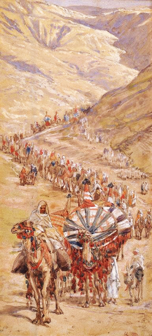 The Caravan of Abraham, watercolor by James Tissot, before 1903 (Jewish Museum, New York).jpg
